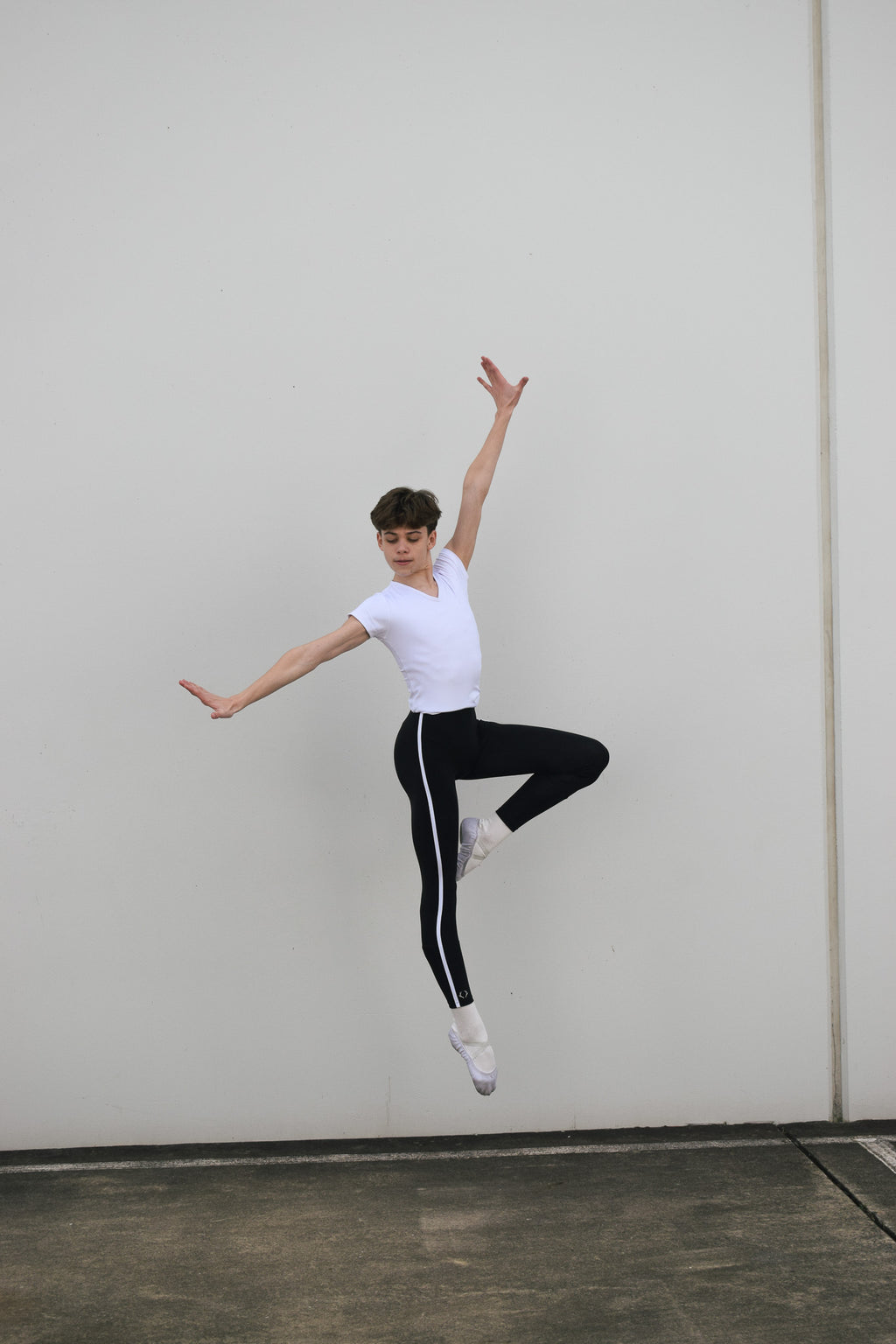 Boys Black Full length tights